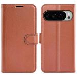 For Google Pixel 10 Pro XL Litchi Texture Horizontal Flip Leather Phone Case with Holder(Brown)