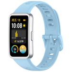 For Huawei Band 10 Nail Button Glossy Silicone Watch Band(Light Blue)