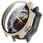 For OPPO Watch X2 Tempered Film Integrated PC Watch Protective Case(Ivory White)