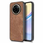 For Realme 14 Pro Vintage Leather PC Back Cover Phone Case(Brown)