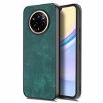 For Realme 14 Pro+ Vintage Leather PC Back Cover Phone Case(Green)