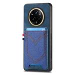 For Realme 14 Pro+ Denim Texture Leather Skin Phone Case with Card Slot(Blue)