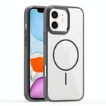 For iPhone 11 Star Shield Thin Circle MagSafe Phone Case(Black)