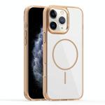 For iPhone 11 Pro Max Star Shield Thin Circle MagSafe Phone Case(Desert Gold)