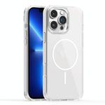 For iPhone 13 Pro Star Shield Thin Circle MagSafe Phone Case(White)