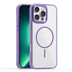For iPhone 13 Pro Max Star Shield Thin Circle MagSafe Phone Case(Purple)