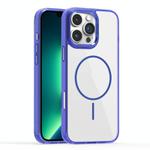 For iPhone 13 Pro Max Star Shield Thin Circle MagSafe Phone Case(Blue)