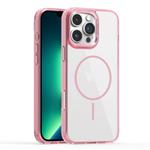 For iPhone 13 Pro Max Star Shield Thin Circle MagSafe Phone Case(Pink)