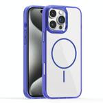 For iPhone 15 Pro Max Star Shield Thin Circle MagSafe Phone Case(Blue)