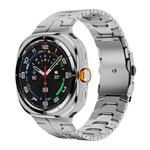 For Samsung Galaxy Watch Ultra 47mm Titanium Alloy Safety Buckle Metal Watch Band(Silver)