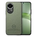For Huawei nova 13 Twill Fabric Leather Skin Back Phone Case(Green)