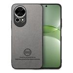 For Huawei nova 13 Twill Fabric Leather Skin Back Phone Case(Gray)