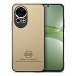 For Huawei nova 13 Pro Twill Fabric Leather Skin Back Phone Case(Khaki)