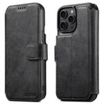 For iPhone 13 Pro Max Suteni Q05 2-in-1 Multi-function Detachable Wallet MagSafe Phone Case(Black)
