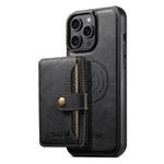 For iPhone 13 Pro Max Suteni M4 Magnetic Card Bag MagSafe Leather Phone Case(Black)
