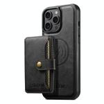 For iPhone 12 Pro Max Suteni M4 Magnetic Card Bag MagSafe Leather Phone Case(Black)