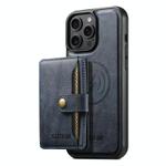 For iPhone 12 Pro Max Suteni M4 Magnetic Card Bag MagSafe Leather Phone Case(Blue)