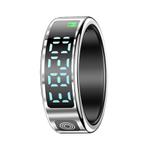 SR08 SIZE 8 Smart Ring, Support Hand Gestures Control / Health Monitoring / Multiple Sports Modes(Silver)
