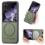 For Xiaomi Mix Flip Twill Fabric Leather Skin Magnetic Back Phone Case(Green)