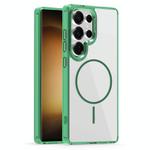 For Samsung Galaxy S23 Ultra 5G Star Shield Thin Circle MagSafe Phone Case(Green)