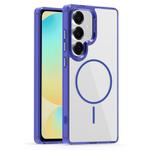 For Samsung Galaxy S24 FE 5G Star Shield Thin Circle MagSafe Phone Case(Blue)