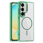 For Samsung Galaxy S24 FE 5G Star Shield Thin Circle MagSafe Phone Case(Green)
