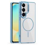 For Samsung Galaxy S24 FE 5G Star Shield Thin Circle MagSafe Phone Case(Light Blue)