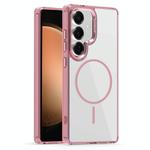 For Samsung Galaxy S23 FE 5G Star Shield Thin Circle MagSafe Phone Case(Pink)