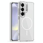For Samsung Galaxy S24+ 5G Star Shield Thin Circle MagSafe Phone Case(White)