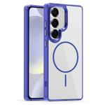 For Samsung Galaxy S24+ 5G Star Shield Thin Circle MagSafe Phone Case(Blue)
