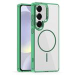 For Samsung Galaxy S24+ 5G Star Shield Thin Circle MagSafe Phone Case(Green)