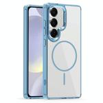 For Samsung Galaxy S24+ 5G Star Shield Thin Circle MagSafe Phone Case(Light Blue)