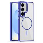 For Samsung Galaxy S25 5G Star Shield Thin Circle MagSafe Phone Case(Blue)