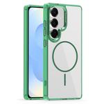 For Samsung Galaxy S25+ 5G Star Shield Thin Circle MagSafe Phone Case(Green)