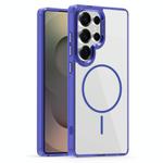 For Samsung Galaxy S25 Ultra 5G Star Shield Thin Circle MagSafe Phone Case(Blue)