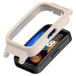 For Huawei Band 10 / 9 / 8 12mm PC Ear Half Coverage Watch Protective Frame(Ivory White)