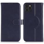 For iPhone 13 Pro Genuine Leather Card Wallet MagSafe Phone Case(Dark Blue)
