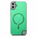 For Nothing CMF Phone 1 Retro Magsafe Magnetic PU Back Cover Phone Case(Green)