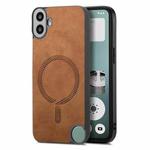 For Nothing CMF Phone 1 Retro Magsafe Magnetic PU Back Cover Phone Case(Brown)
