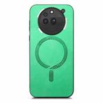 For Nothing Phone 3a Pro Retro Magsafe Magnetic PU Back Cover Phone Case(Green)