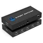 Q8Q5 For Gaming HDMI 2.1 Switch 5 In 1 Out 8K 60Hz 4K 120Hz High Refresh Rate Switcher, Plug:US Plug