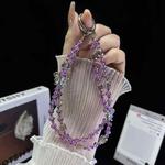 Simple Double Butterfly Phone Chain(Purple)
