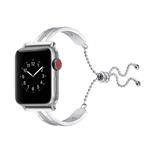 For Apple Watch 3 / 2 / 1 Generation 38mm Universal Silver Stainless Steel Bracelet Watch Band(Silver)