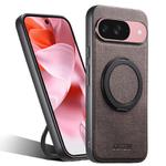 For Google Pixel 9 Suteni G3 360 Rotation Holder MagSafe Denim Leather Back Phone Case(Brown)