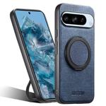 For Google Pixel 8 Pro Suteni G3 360 Rotation Holder MagSafe Denim Leather Back Phone Case(Blue)