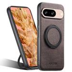 For Google Pixel 8 Suteni G3 360 Rotation Holder MagSafe Denim Leather Back Phone Case(Brown)