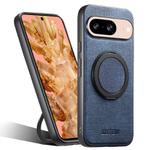 For Google Pixel 8 Suteni G3 360 Rotation Holder MagSafe Denim Leather Back Phone Case(Blue)