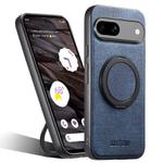 For Google Pixel 7a Suteni G3 360 Rotation Holder MagSafe Denim Leather Back Phone Case(Blue)