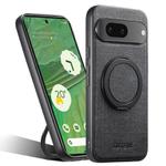 For Google Pixel 7 Suteni G3 360 Rotation Holder MagSafe Denim Leather Back Phone Case(Black)
