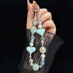 Heidi Beads Love Mobile Phone Chain(Blue)